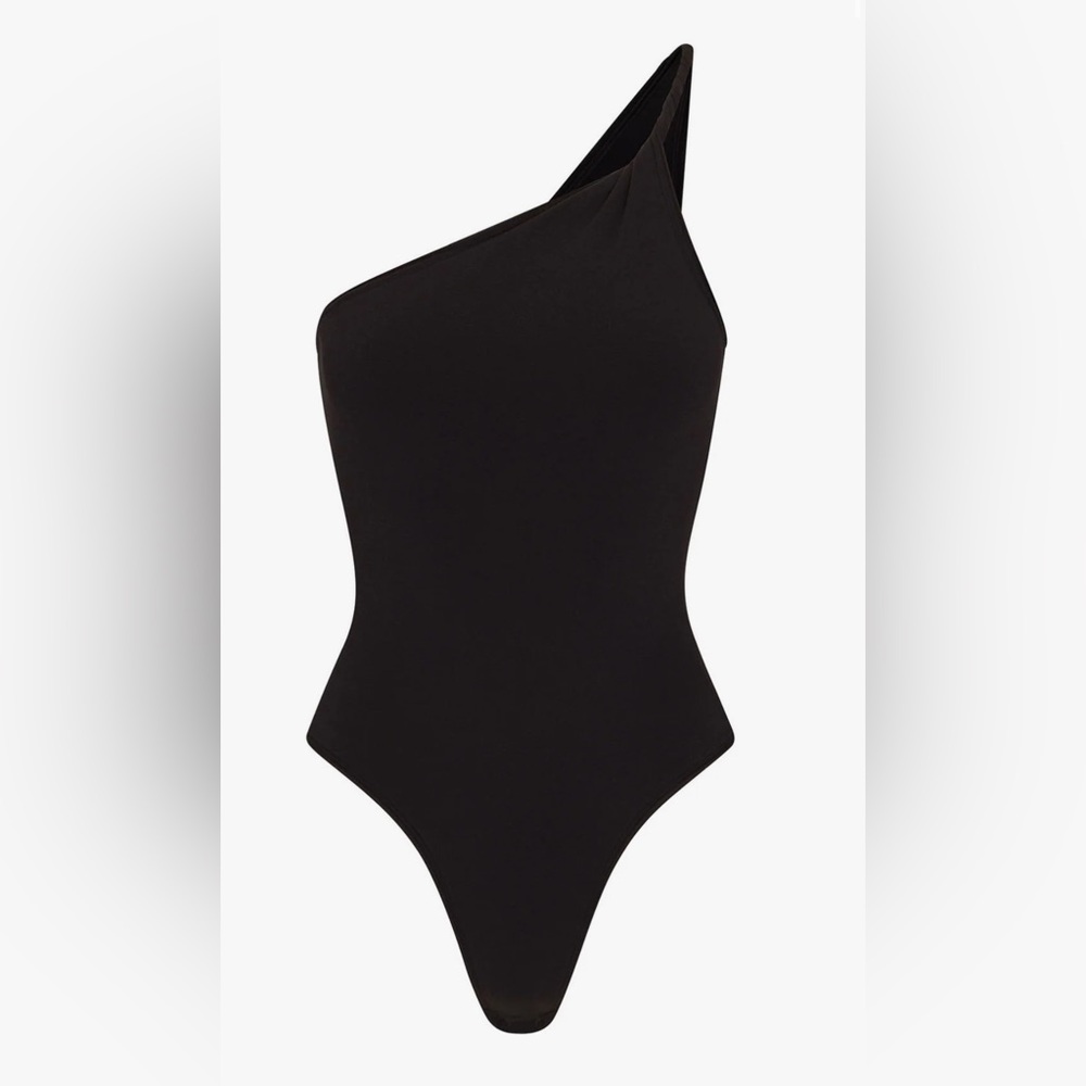 SKIMS Cotton Twist One Shoulder Bodysuit - XL